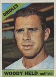 1966 Topps Baseball Cards      136     Woody Held
